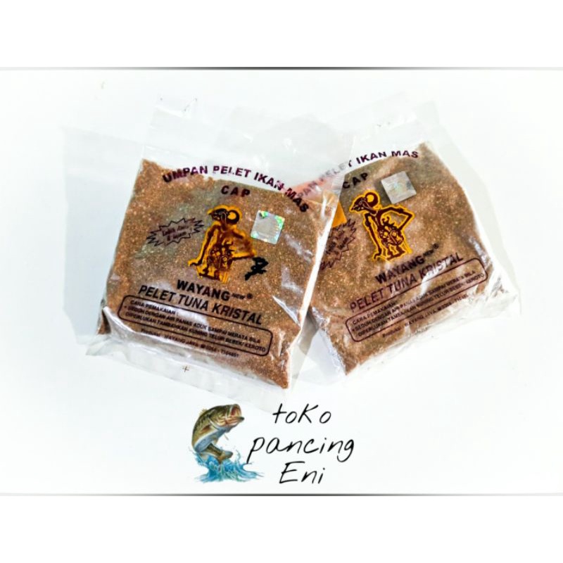 umpan mancing pelet cap wayang tuna kristal original &ampuh