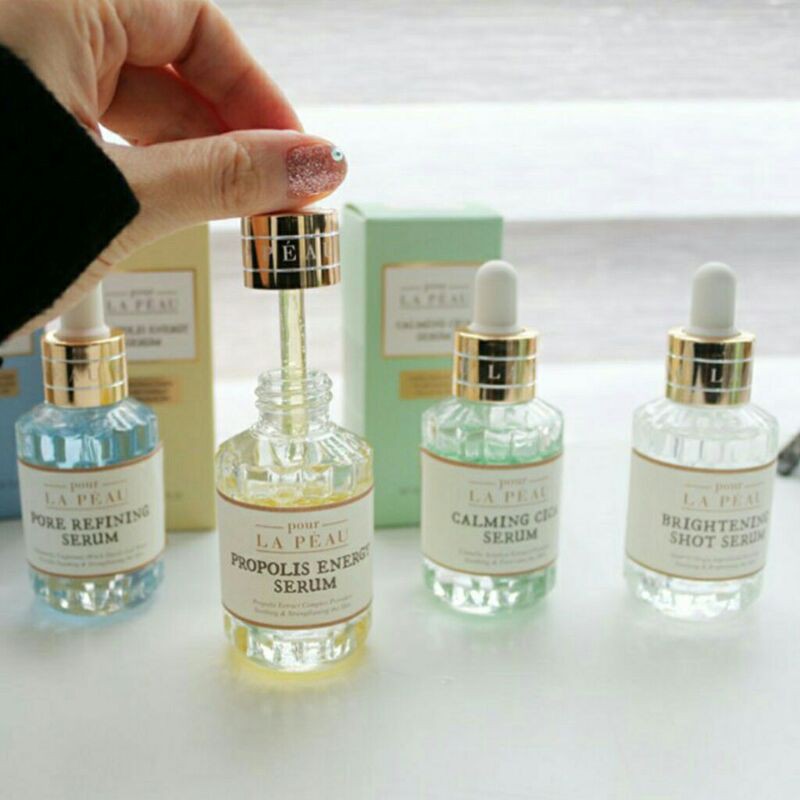 (BPOM) POUR LA PEAU Serum 30ml ( Brightening - Propolis - Pore Refining - Cica Calming Serum)