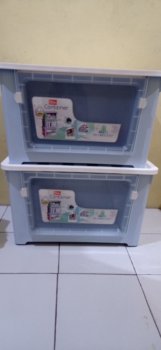 (gosend & Grab) Olymplast Box Container Obc 62 Liter Kotak Plastik Penyimpanan   Olymplast Obc