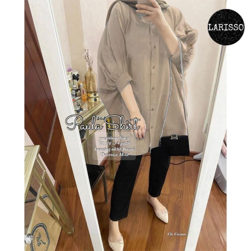 PAULA SHIRT LINEN PREMIUM/ TUNIK LINEN PREMIUM