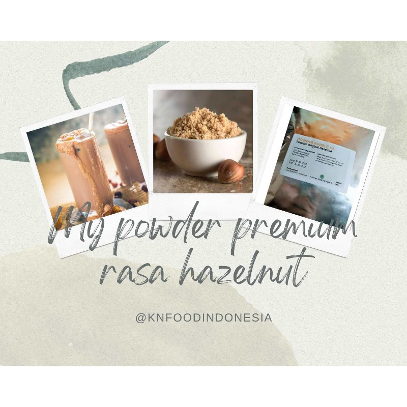 

Powder Minuman Hazelnut Premium -1kg -Powder minuman rasa hazelnut PREMIUM Instan Sameday