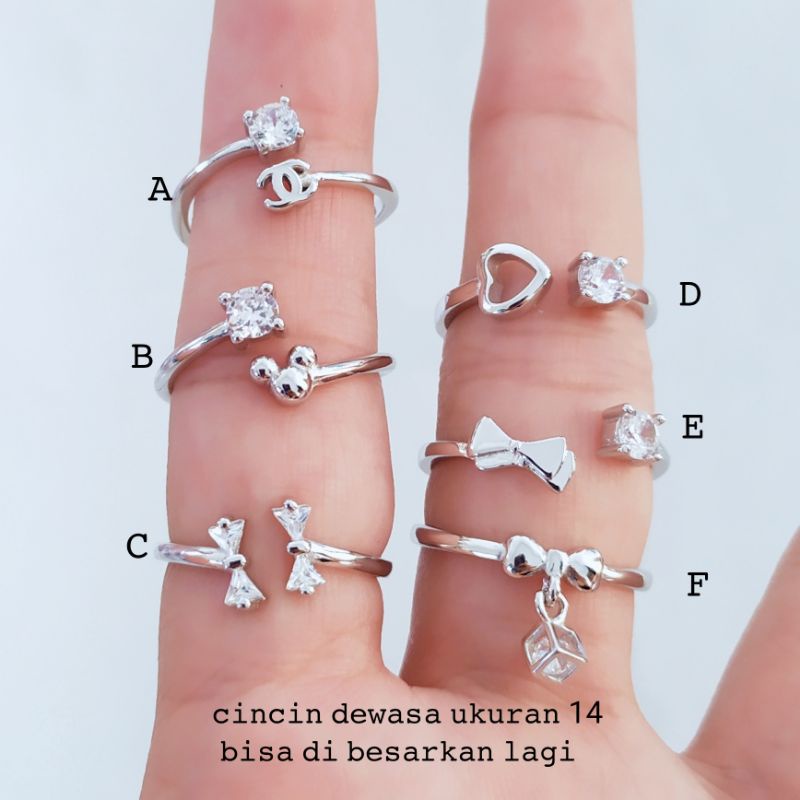 CINCIN PERAK S925 LAPIS MAS PUTIH