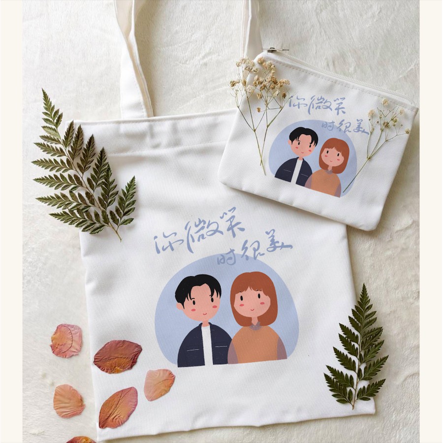 FALLING INTO YOUR SMILE TOTE BAG + PENCIL CASE DRAMA CHINA / DRAKOR KIT / DRAMA CHINA FANKIT /CDRAMA
