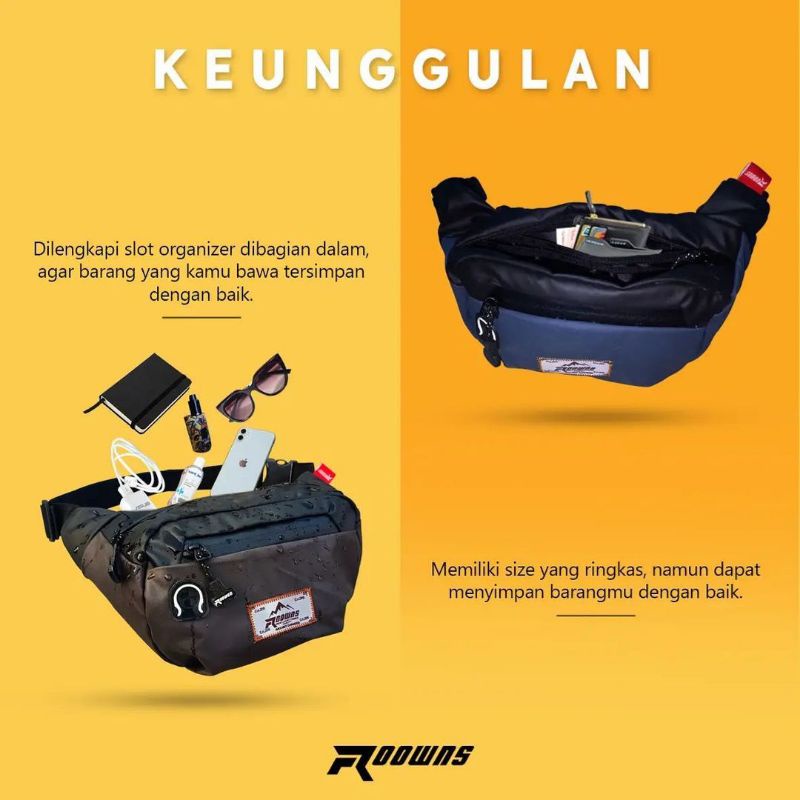 [best] Tas Selempang pria wanita &quot;Tas multifungsi&quot; // Tas Pria Wanita serbaguna - waistbag waterproof