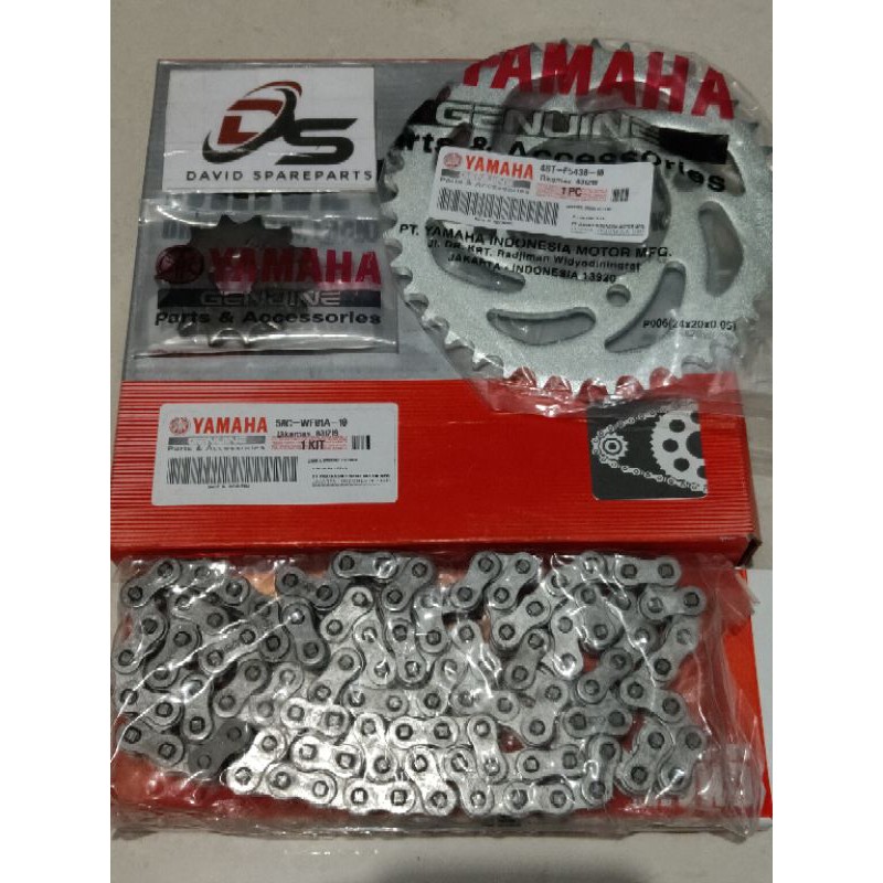 Gear set jupiter mx new 135 kupling ori yamaha 5oc
