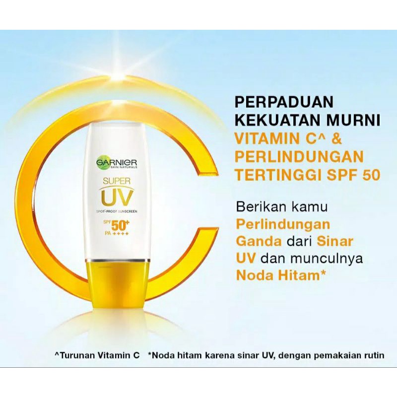 Garnier Super UV Sunscreen SPF 50 15ml / 30ml