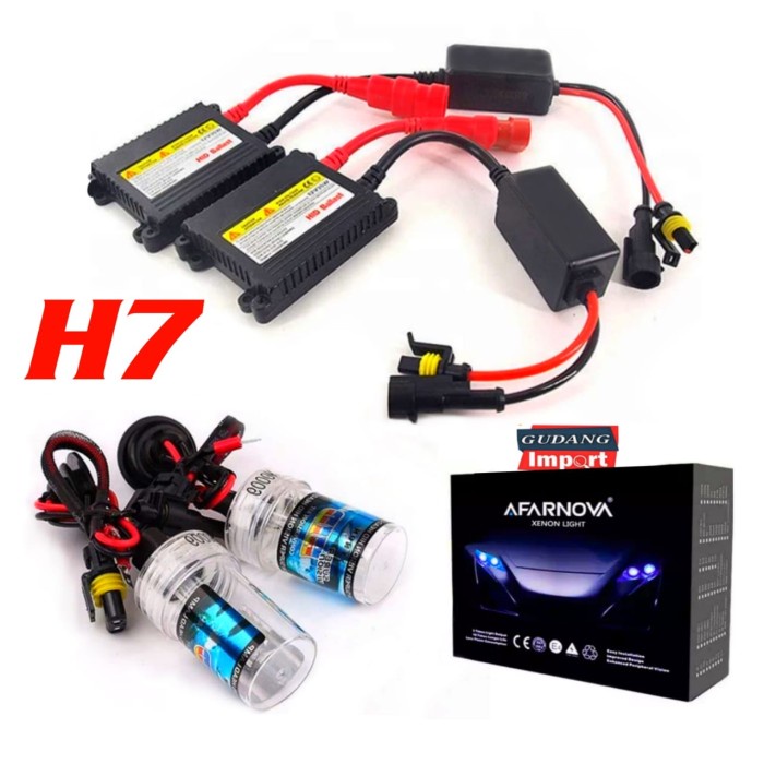 HID H1 H7 H11 H4 XENON AVARNOVA SET ISI 2  BALAST BOHLAM LAMPU LED - H7