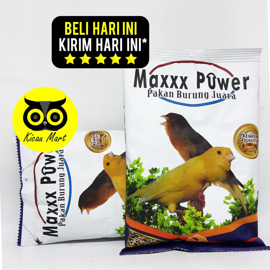 PAKAN MAKANAN HARIAN DAILY BURUNG KENARI MILLET MILET MAXXX POWER KEMASAN PLASTIK PKNBRMP