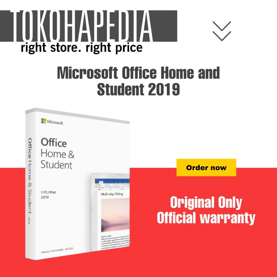 Microsoft Office 2019 Home dan Student for MAC / MAC OS ORIGINAL RESMI