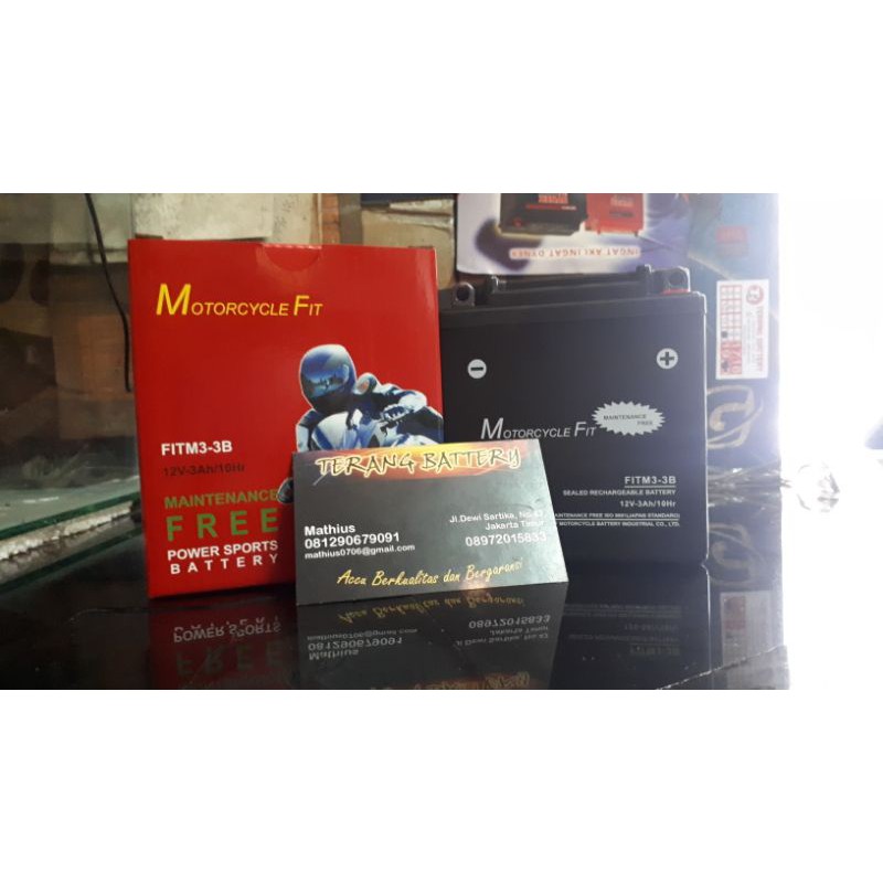 Aki RX-KING Motorcycle Fit,12Volt-3AH,(KERING)