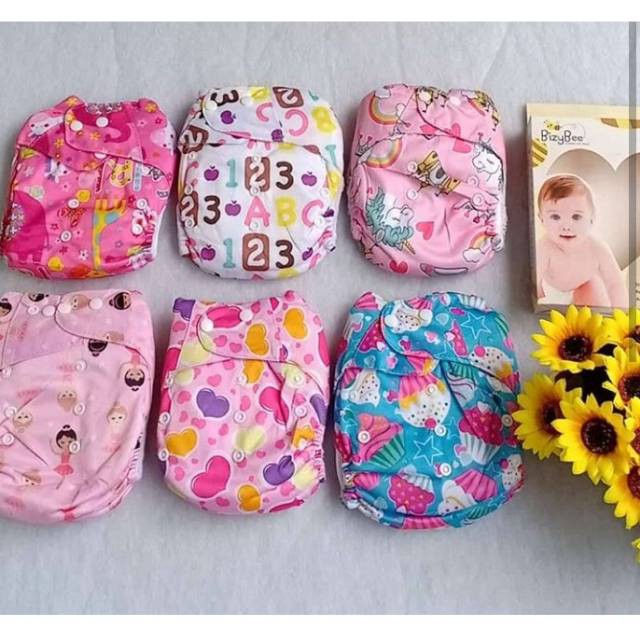 BIZYBEE Cloth Diaper Clodi Girl / boy - Popok Bayi - Popok kain bayi Bizy Bee