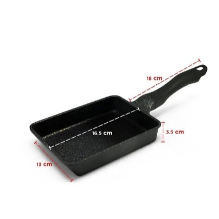 Terbaru WAJAN MAXIM TEFLON 7 Inchi EGGPAN / Wajan Teflon 7 Inchi Bentuk Kotak