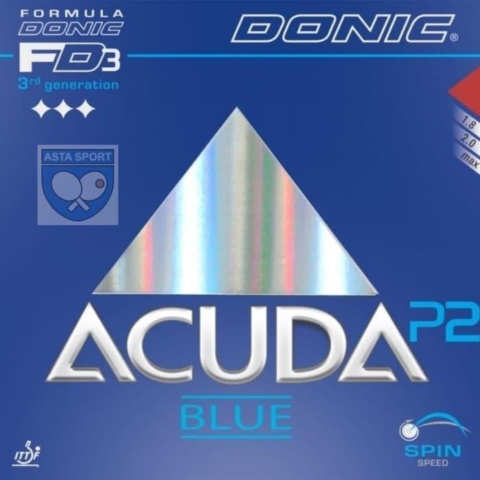 Maade | Donic Acuda Blue P2 Karet Pingpong Rubber Tenis Meja