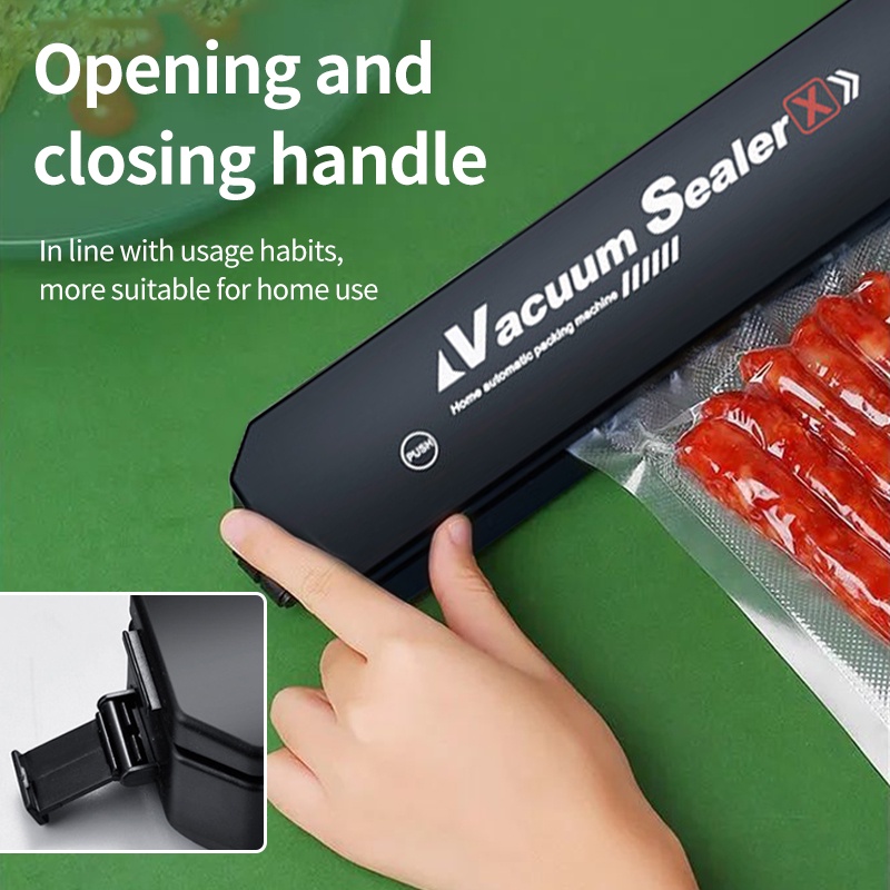 Vacum Sealer Vacum Makanan Plastik Makanan Portable Ada Timer FREE Vacuum Bags