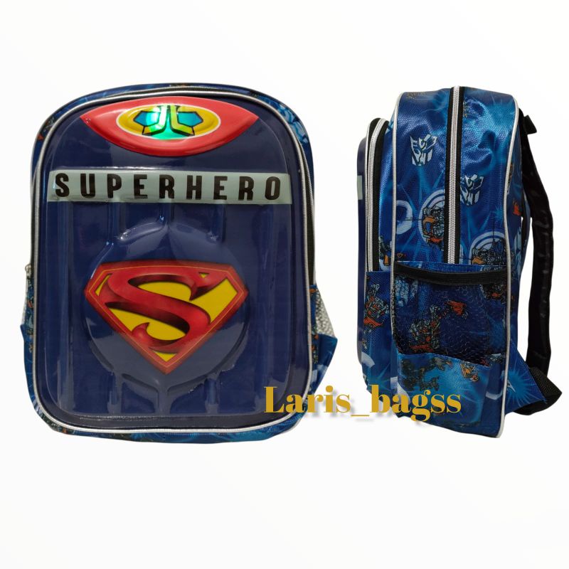 taa anak Superman/tas anak timbul superman/tas anak nyala/tas anak karakter laki-laki/tas anak SD/tas anak sekolah laki-laki/tas anak murah/tas anak terlaris