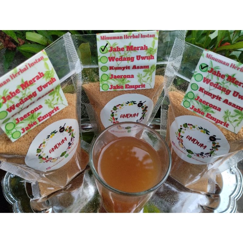 

Jahe merah serbuk khas Imogiri Bantul Yogyakarta
