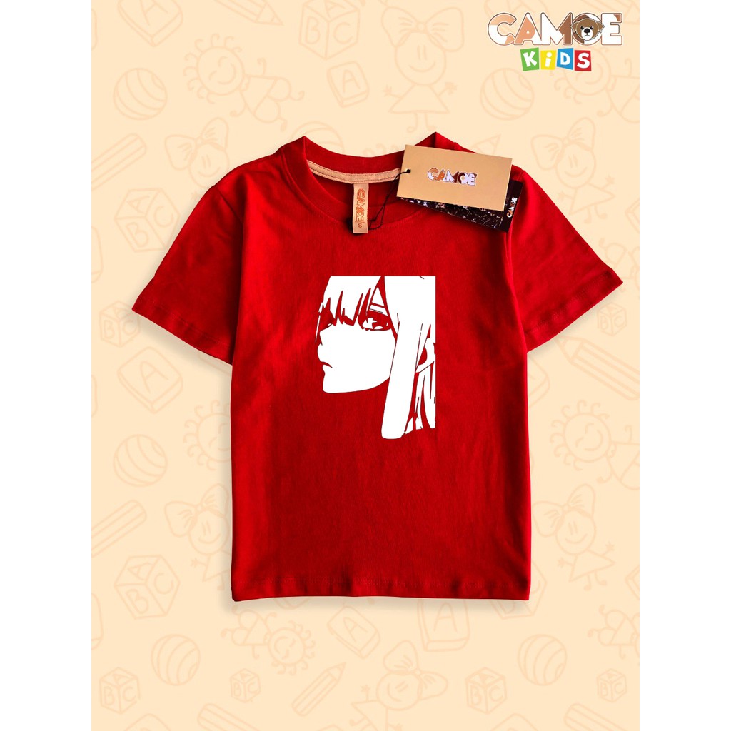 baju kaos anak kids darling in the franxx zero two