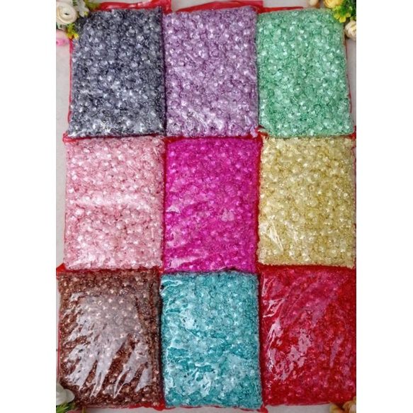 1 pon kelopak bunga motif bintang pearl warna kelopak bw manik kelopak bunga white pearl per pon