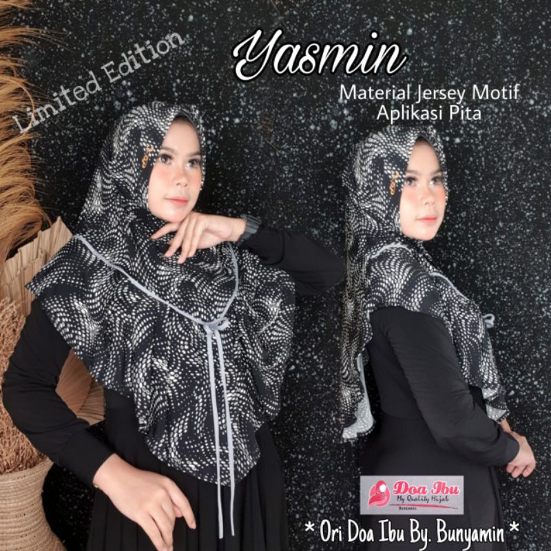 𝗦𝗛𝗘𝗟𝗢𝗩𝗘𝗦𝗛𝗢𝗣𝗣 - JILBAB KHIMAR PITA MOTIF ORI DOA IBU HIJAB ORIGINAL DOI XXL BERGO YASMIN CANTIKA JUMB