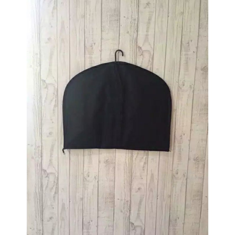 Cover jas pelindung jas baju kemeja dan hanger gantungan jas