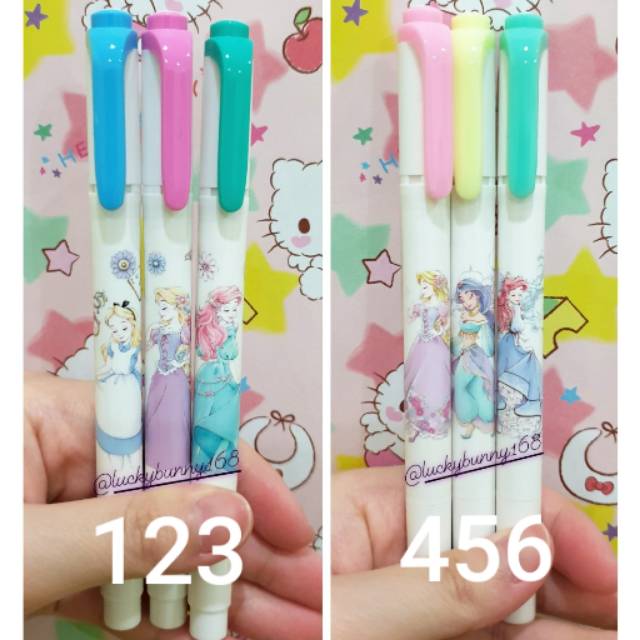 

mildliner disney princess alice in wonderland princess rapunzel ariel jasmine disney store japan