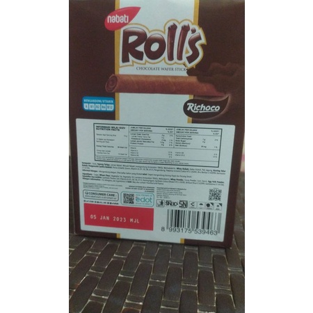 

1 pack Nabati Rolls Chocolate Cheese - Wafer Stik Coklat Keju