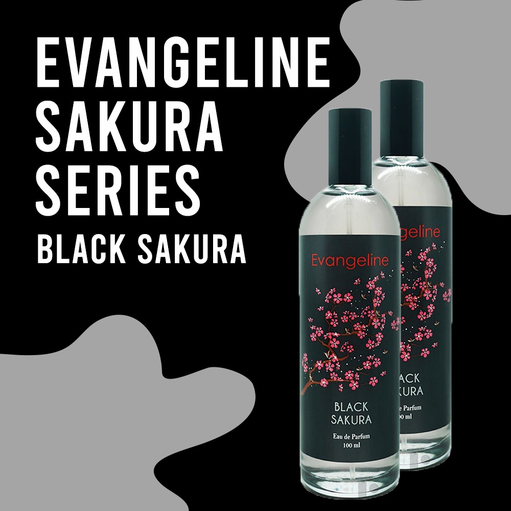 Parfum Evangeline Sakura 100ml EDP Tahan Lama BPOM Parfume Wanita Black Sakura Pink Red Blue Purple White Farfum Cewek Minyak Wangi Evangline