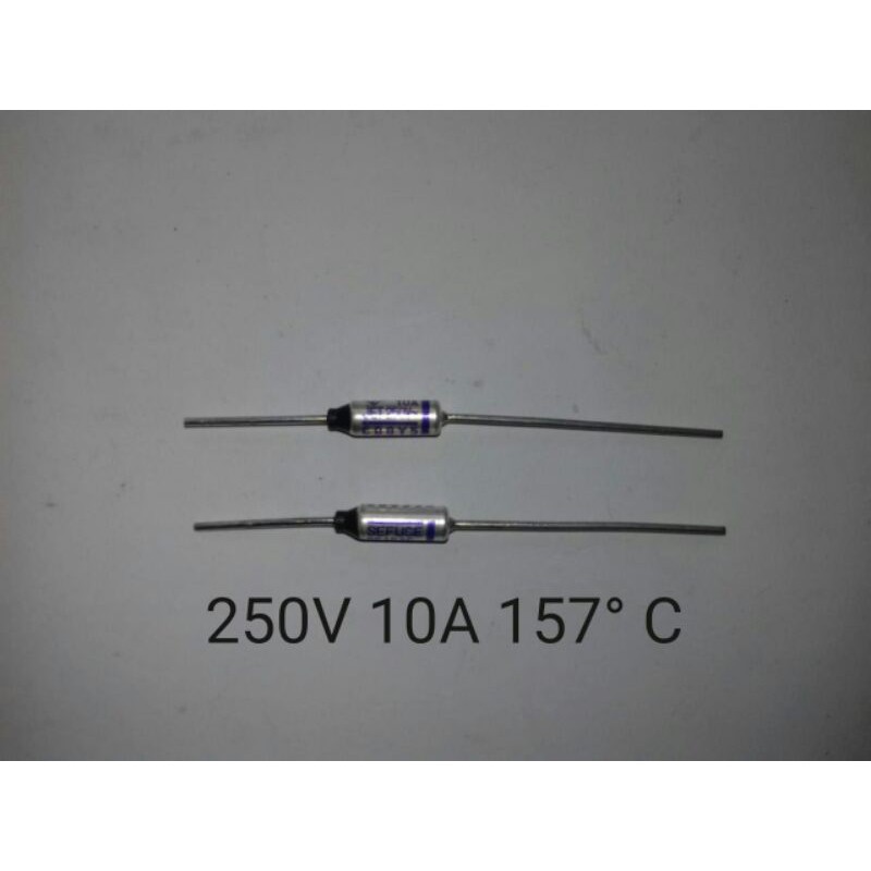 2 Pcs Fuse Thermofuse Termofuse Sikring Spare Part Magic Com Magic Com Rice Cooker 250V 10A 157° C