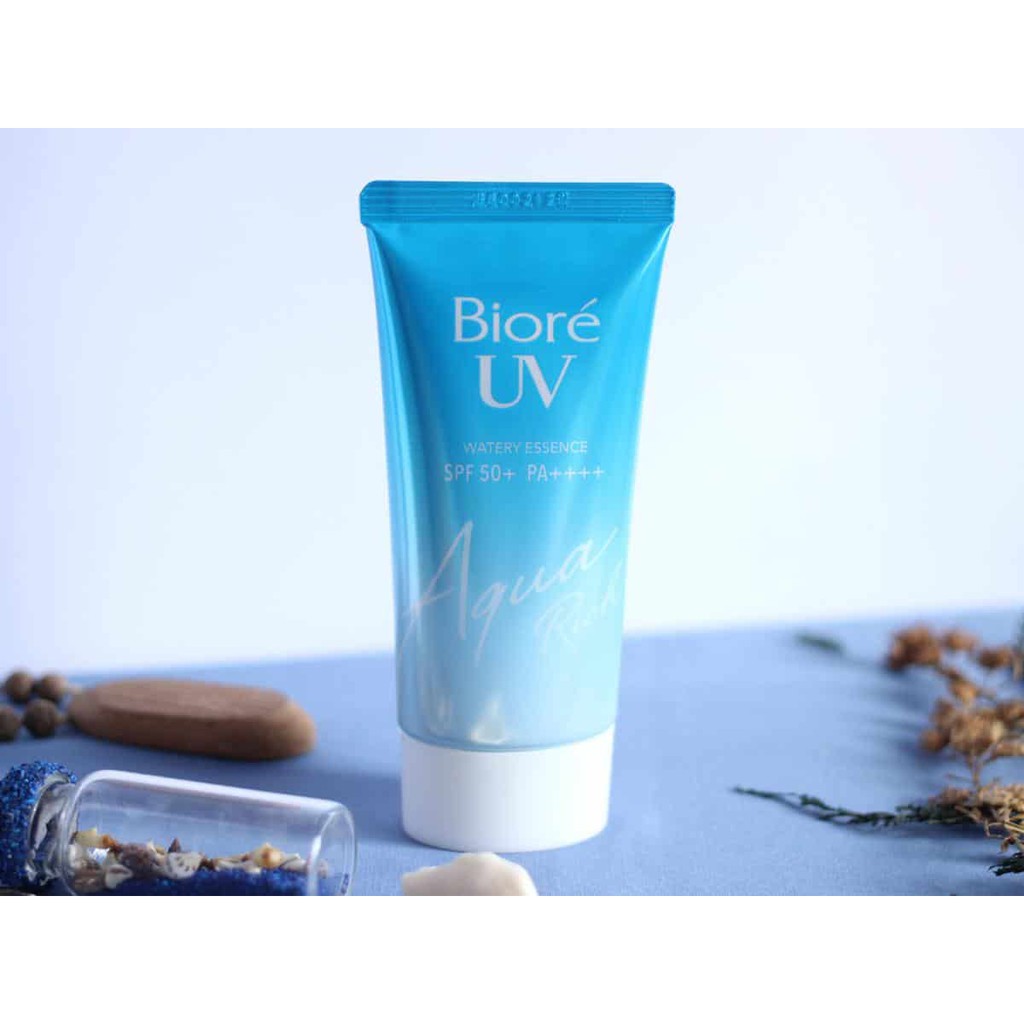 BIORE UV AQUA RICH WATERY ESSENCE SPF50 50 GR WATERPROOF SUNSCREEN ORI 100% SPF 50+ PA++++