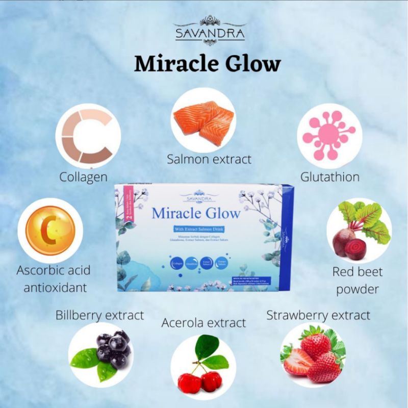 MIXED UP | Savandra Miracle Glow collagen with salmon kolagen drink