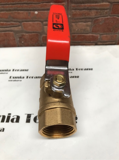 Ball Valve Kuningan FREDER uk 3/4 inci - Stop Kran Bola Brass ( 0.75in 0.75 in 3/4&quot; 3/4in )