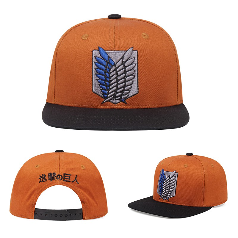 Topi Baseball Motif Bordir Attack On Titan Bahan Katun 100% Untuk Pria Dan Wanita