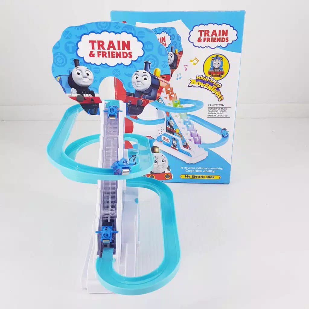 MAINAN TRACK SELUNCUR PENGUIN, THOMAS, SPIDERMAN, HELLO KITTY, DORAEMON &amp; BEBEK