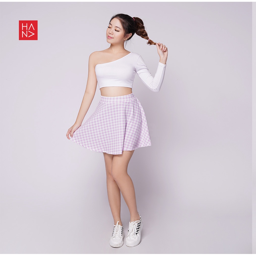 Hana Fashion - Yena Mini Skirt Printing Rok Mini Wanita Korea - SK175