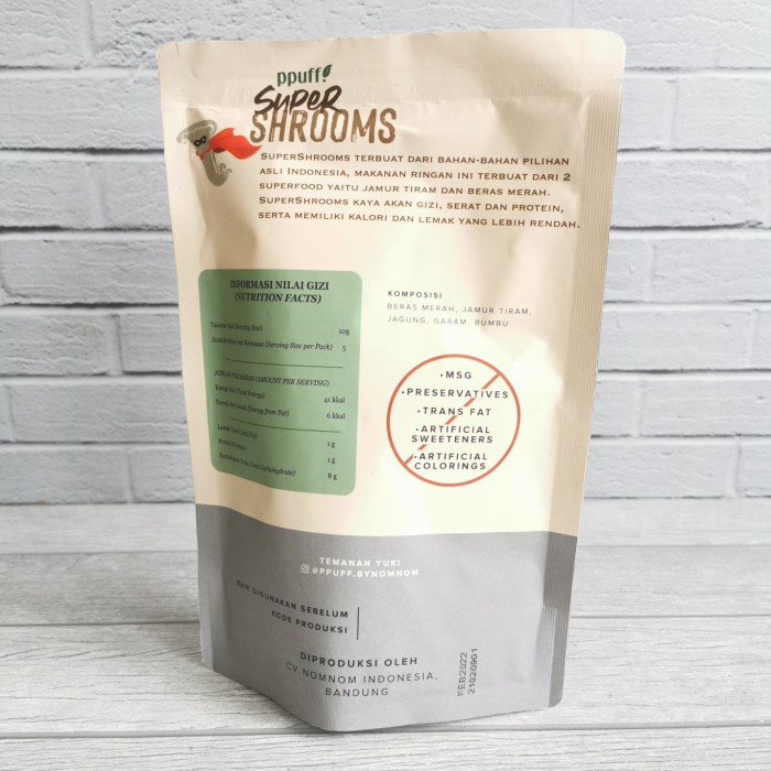 

⭐ COD ⭐ Ppuff Super Shrooms Truffle Mushroom 50g Vegetarian Vegan Gluten Free