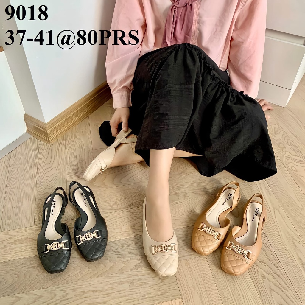 (COD) Sepatu Sandal Wedges Lembut Tali Belakang Jelly Import HYS 9018