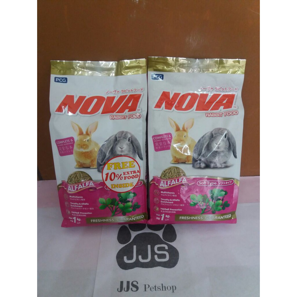 Nova Rabbit Food Alfafa 1kg Makanan Kelinci