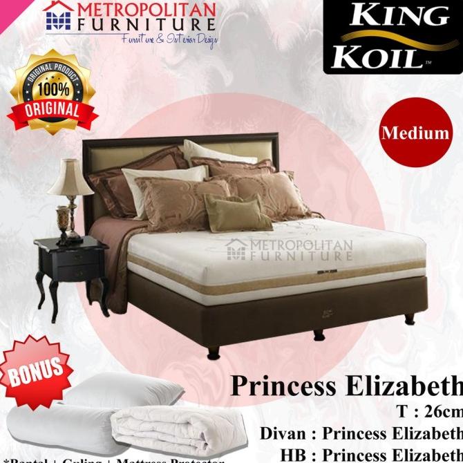 SPRINGBED KING KOIL PRINCESS ELIZABETH FULL SET SPRING BED KASUR DG61464EZ
