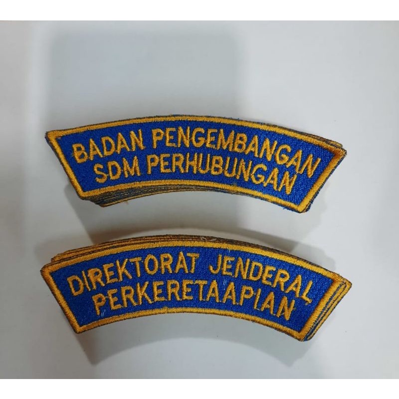 Jual BADGE LOGO LOKASI DIREKTORAT JENDERAL PERKERETAAPIAN, SDM ...