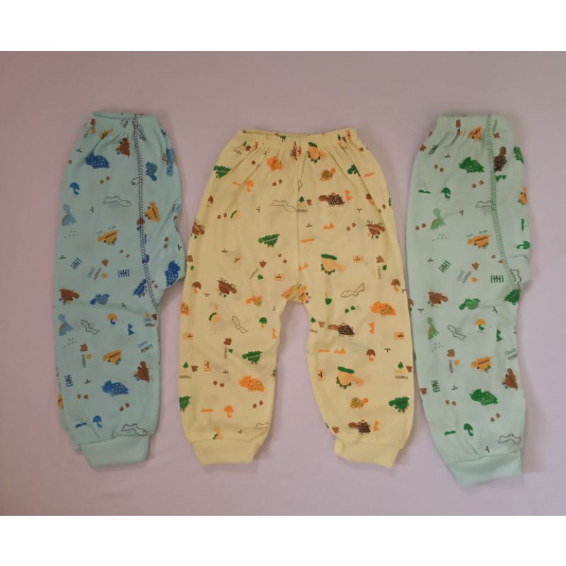 1 lusin celana panjang bayi motip PAMPERS prn S.M.L.Xl