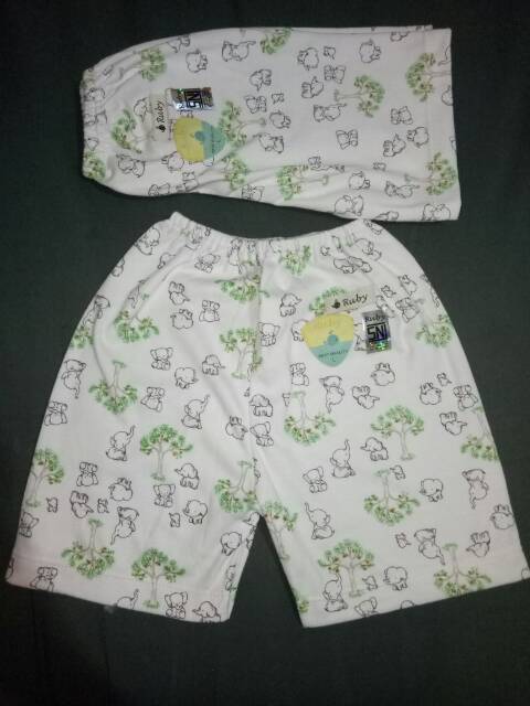 Ruby Baby (SNI) Baju Pendek / Celana Pendek / Setelan Pendek S/M/L Motif Gajah