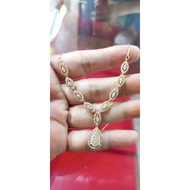 Kalung Tura berlian Medan asli model kalung italy