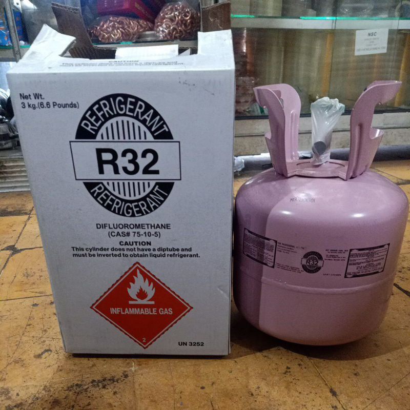 Freon AC R32 refrigrant tabung mini 3kg