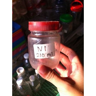 Toples plastik mini/ jar bulat/ wadah sambel/ bawang goreng/ selai/kue