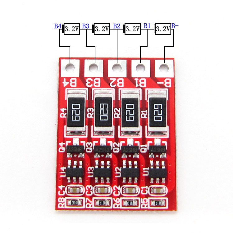 Lithium phosphate battery balance 3.6V 4 series 3.2V(069)