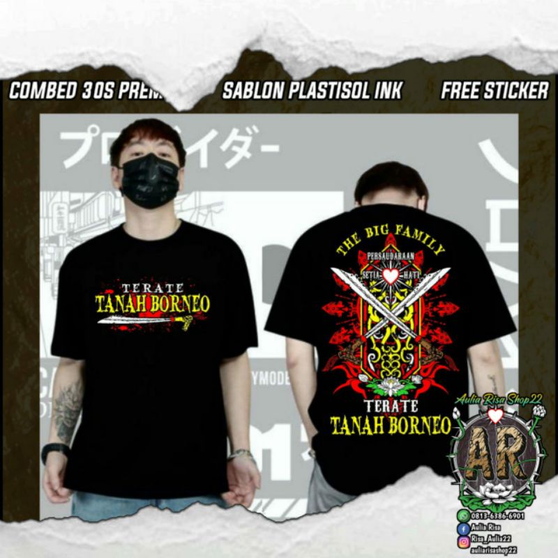 KAOS PSHT BORNEO/ TERATE BORNEO FREE STIKER