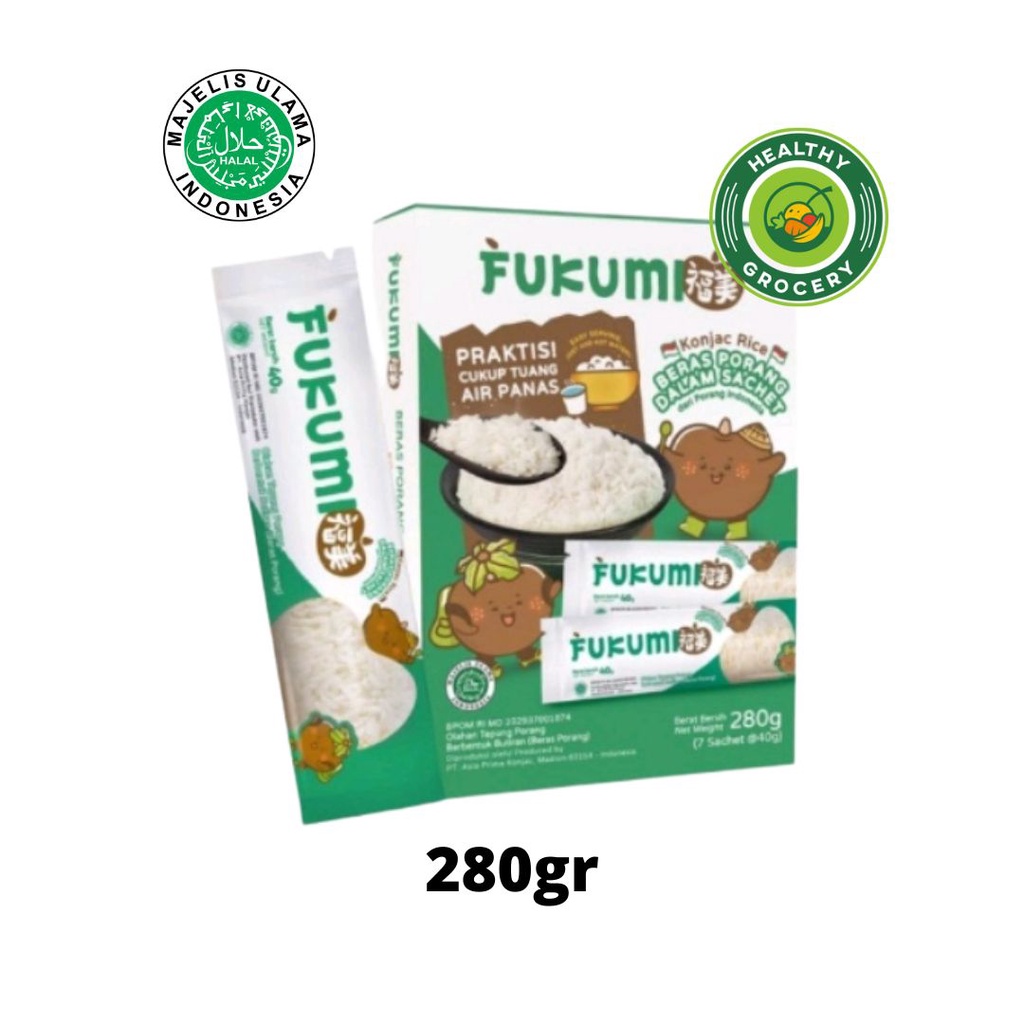 

Fukumi Beras Porang Konjac Rice Box Sachet 280gr