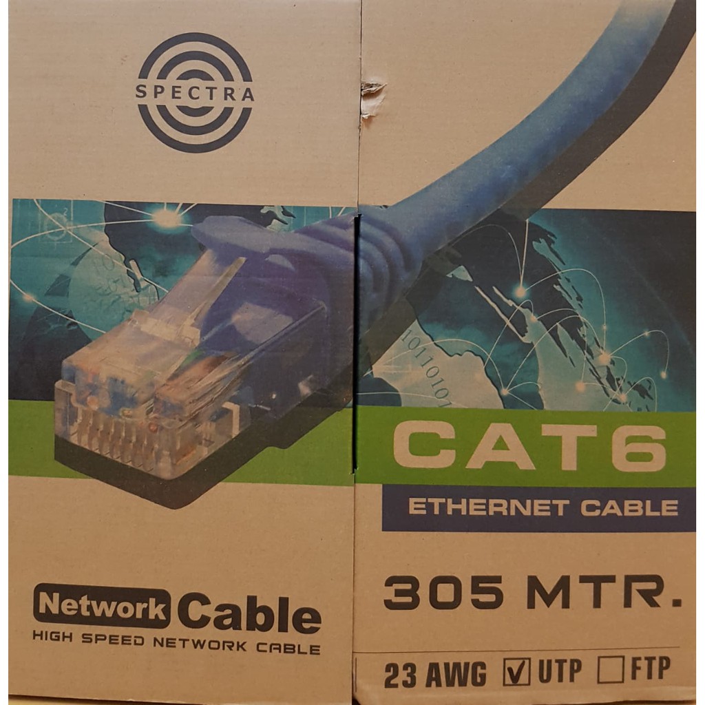 Kabel LAN Spectra UTP Cat 6 Cat6 UTP 1 roll 305 M Kabel Internet