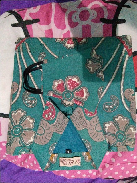 Atasan Kemeja Batik Aluna Katun Pria Lengan Panjang Premium Hem Batik Cowok Original Solo Pcw 013