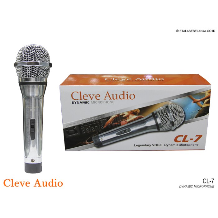 MIC KABEL LEGENDARY VOCAL - STAINLESS SERIES - CLEVE AUDIO - CL-7